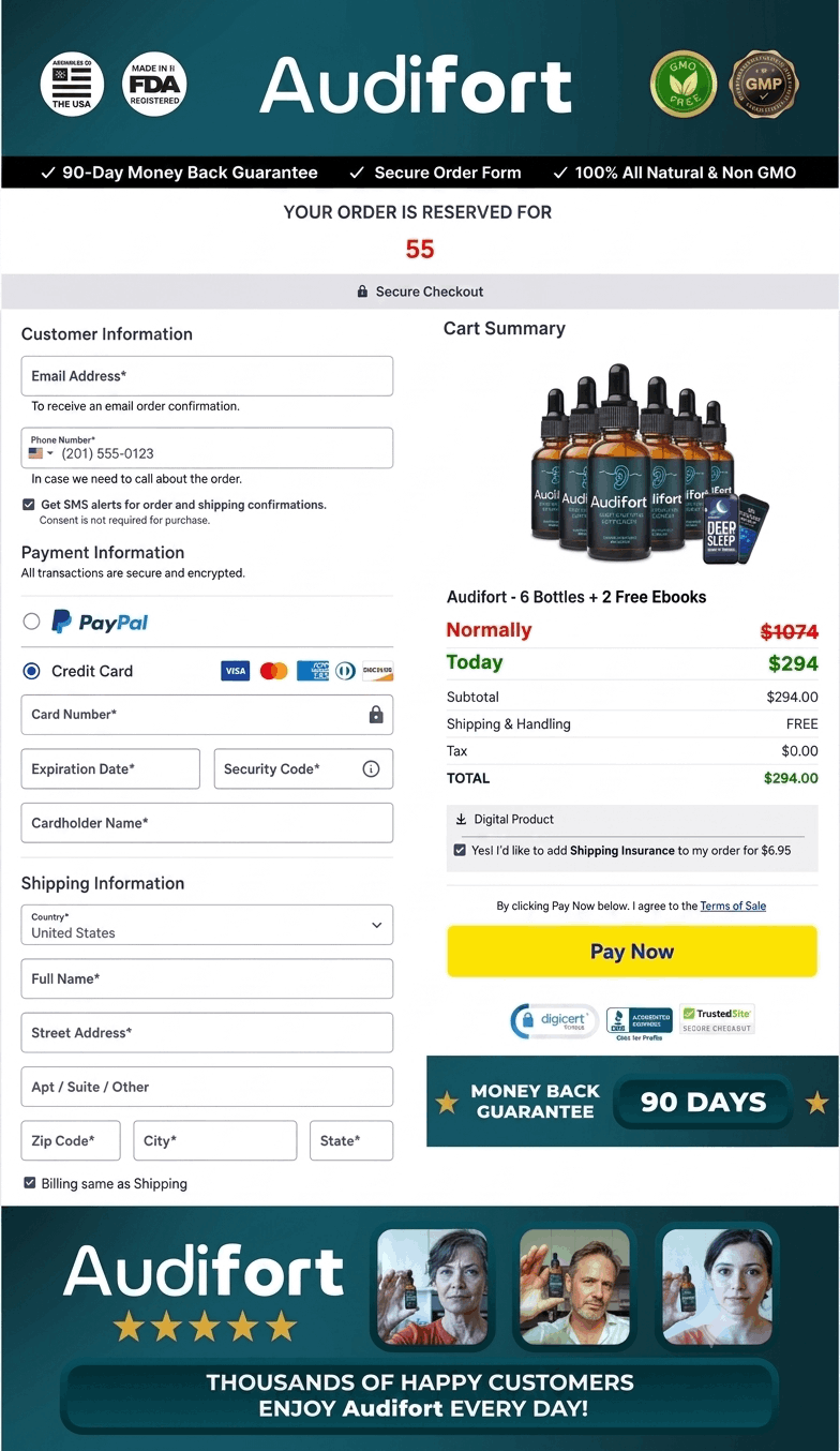 Audifort Order Page